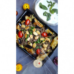 Risotto d'aubergine  « MAKLOUBEH  »