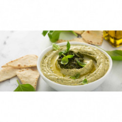 CAVIAR DE POIS CHICHE BASILIC  « HOUMOUSS BASILIC   »